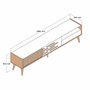 Hanah Home Valensiya Soporte para TV Nogal y Blanco